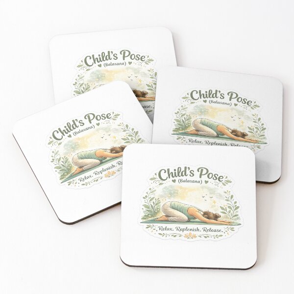 Item preview, Child’s Pose (Balasana) – Relax & Restore Yoga Sticker designed and sold by Trigart-art.