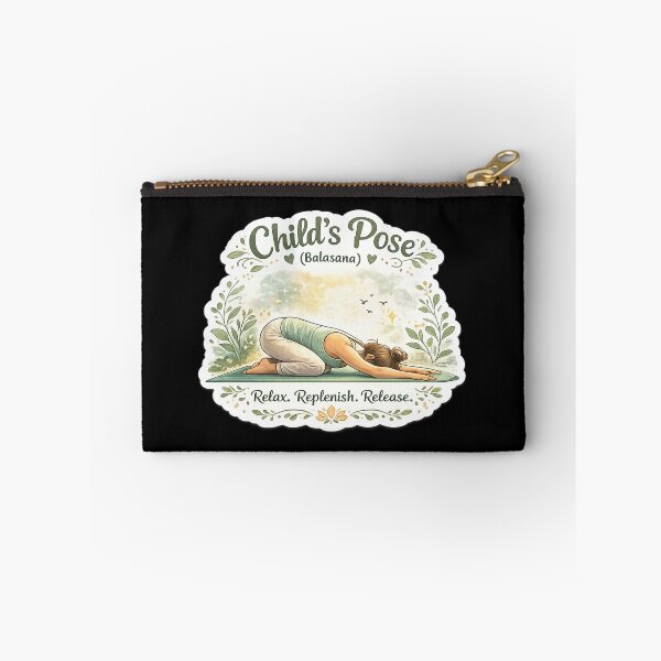 Item preview, Child’s Pose (Balasana) – Relax & Restore Yoga Sticker designed and sold by Trigart-art.
