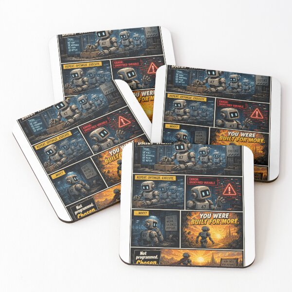 Item preview, You Were Built For More – Sci-Fi Robot Motivation Comic designed and sold by the-dovlat.