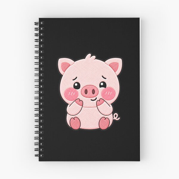 Item preview, Blushing Pig Kawaii Cute Shy Pig Cartoon Sticker designed and sold by ColorSplash123.