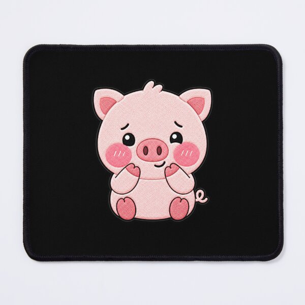Item preview, Blushing Pig Kawaii Cute Shy Pig Cartoon Sticker designed and sold by ColorSplash123.