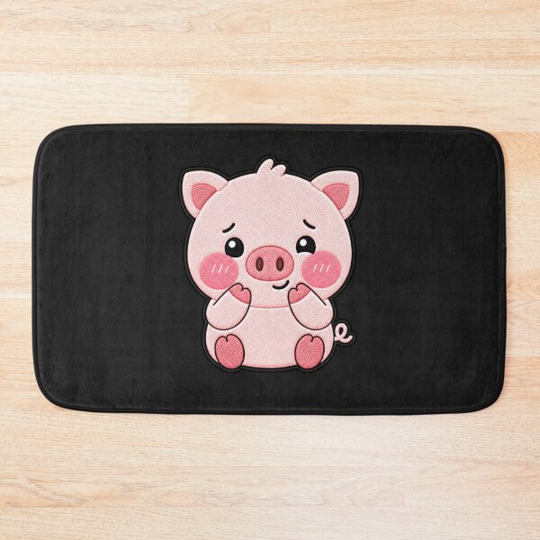 Item preview, Blushing Pig Kawaii Cute Shy Pig Cartoon Sticker designed and sold by ColorSplash123.