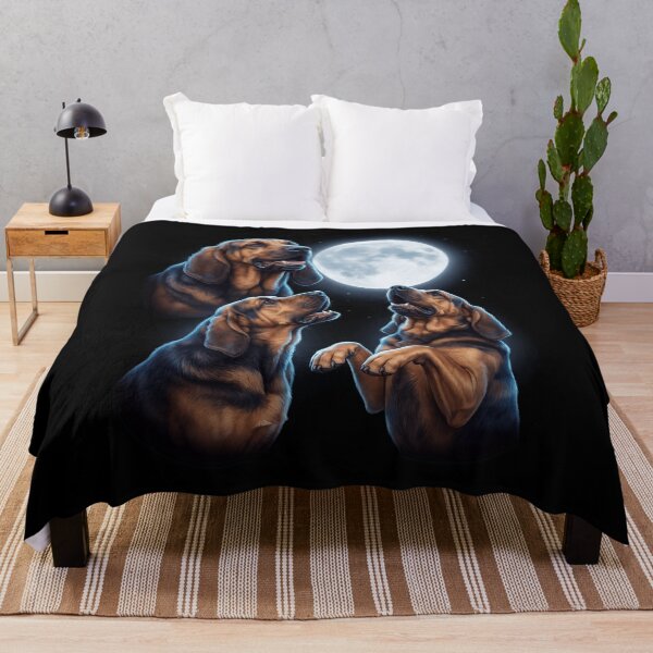 Item preview, Bloodhound Howling Moon Art Dog Owner designed and sold by TerryConnells.
