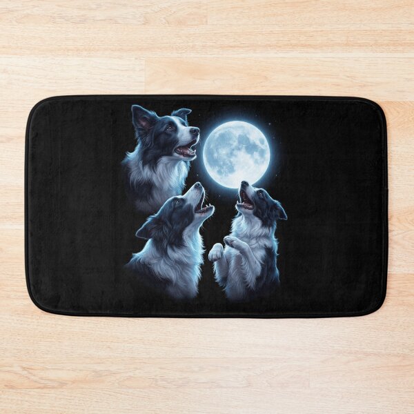 Artikelvorschau, Border Collie heult den Mond – Kunst – Hundebesitzer entworfen und verkauft von TerryConnells.
