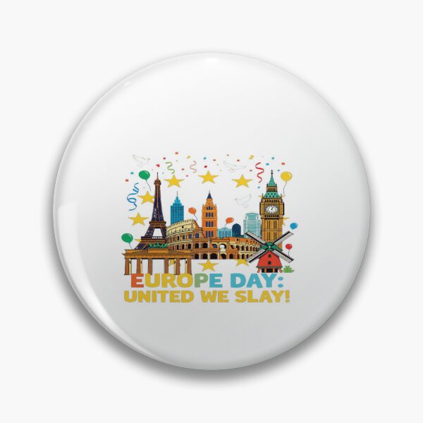 Item preview, Europe Day United We Slay T-Shirt | EU Celebration Shirt | Colorful Europe Landmarks Graphic Tee | Travel Lover Gift | Europe Pride Outfit designed and sold by Sushikidsntod.