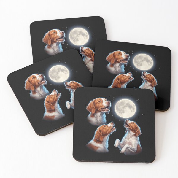 Item preview, Brittany Howling Moon Art Dog Owner designed and sold by TerryConnells.