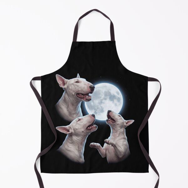 Item preview, Bull Terrier Howling Moon Art Dog Owner designed and sold by TerryConnells.