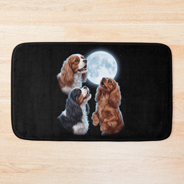 Item preview, Cavalier King Charles Spaniel Howling Moon Art Dog Owner designed and sold by TerryConnells.
