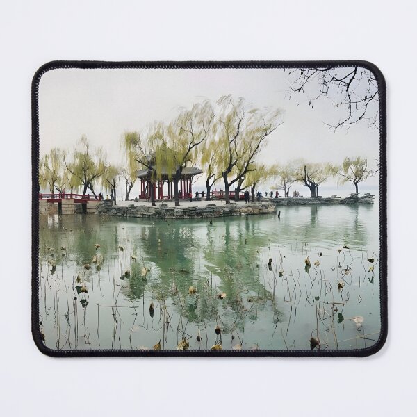 Item preview, summer palace lake designed and sold by Paper & Pine .