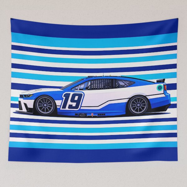 Item preview, Chase Briscoe #19 Blue & White Nascar designed and sold by PitWallArt.