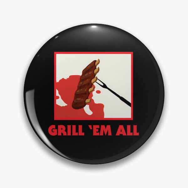 Item preview, Barbecue Grilling Grill 'Em All Smoking Bbq Pitmaster Ribs Steak Brisket Meat Roast designed and sold by SH-disha.