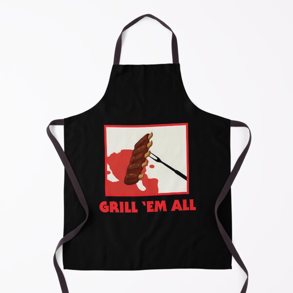 Item preview, Barbecue Grilling Grill 'Em All Smoking Bbq Pitmaster Ribs Steak Brisket Meat Roast designed and sold by SH-disha.