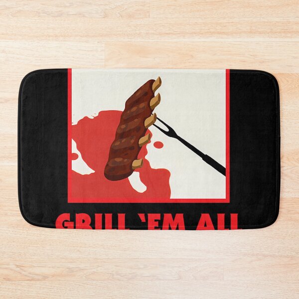 Item preview, Barbecue Grilling Grill 'Em All Smoking Bbq Pitmaster Ribs Steak Brisket Meat Roast designed and sold by SH-disha.