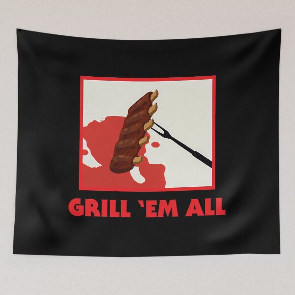 Item preview, Barbecue Grilling Grill 'Em All Smoking Bbq Pitmaster Ribs Steak Brisket Meat Roast designed and sold by SH-disha.