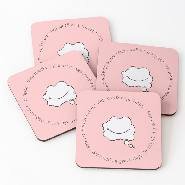 Item preview, Smile, It's a Great Day  - Minimalist Happy Design - Pink designed and sold by Très Joli Brothers.