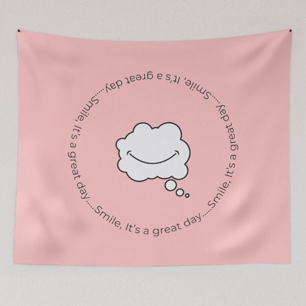 Item preview, Smile, It's a Great Day  - Minimalist Happy Design - Pink designed and sold by Très Joli Brothers.