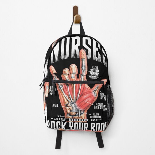 Item preview, Nurses Rock Your Body Funny Hand Horns Anatomy Nurse designed and sold by GrandeDuc.