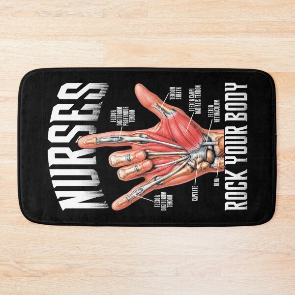 Item preview, Nurses Rock Your Body Funny Hand Horns Anatomy Nurse designed and sold by GrandeDuc.
