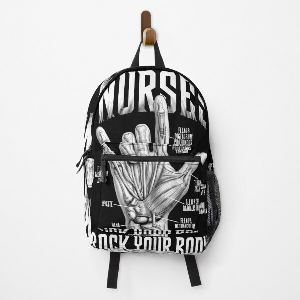 Item preview, Nurses Rock Your Body Funny Hand Horns Anatomy Nurse designed and sold by GrandeDuc.