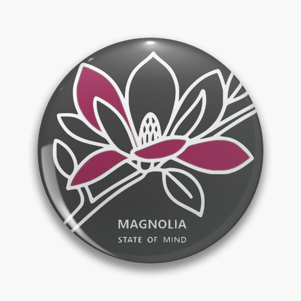 Item preview, Magnolia State of Mind - Dark Floral Art designed and sold by The Bold Line Studio.