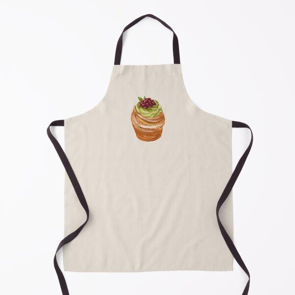 Item preview, Matcha Adzuki Cruffin Illustration – Chocolate Dessert Pastry Art, Cute Bakery Food Drawing, Cruffin Sticker designed and sold by simplepaperplan.