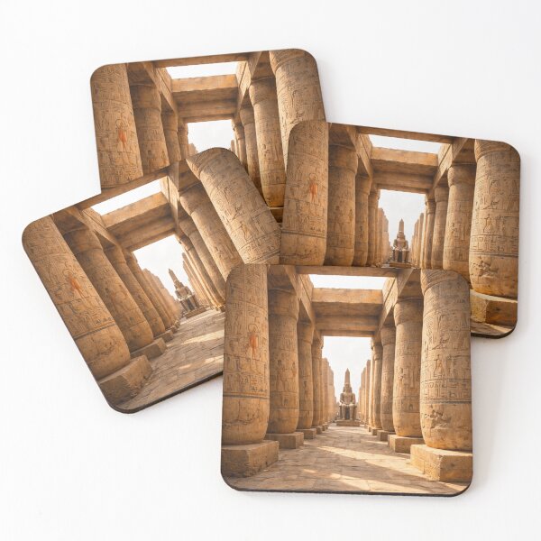 Item preview, Ancient Egypt Temple Corridor – Karnak Inspired Historical Architecture Art designed and sold by Queen Cleopatra.