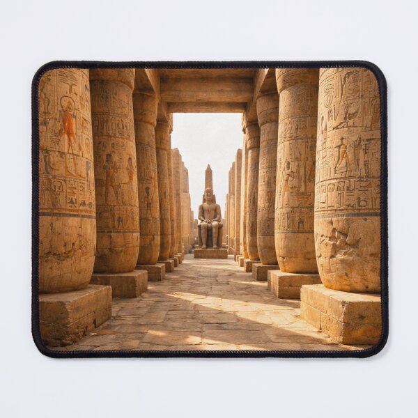 Item preview, Ancient Egypt Temple Corridor – Karnak Inspired Historical Architecture Art designed and sold by Queen Cleopatra.