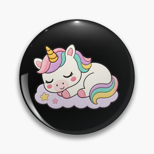 Item preview, Sleepy Unicorn Kawaii Cute Dreamy Unicorn Cartoon Sticker designed and sold by ColorSplash123.