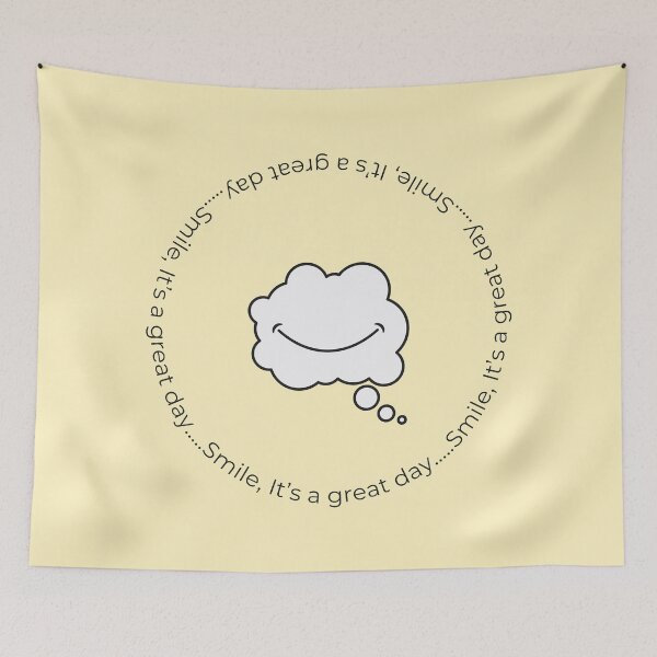 Item preview, Smile, It's a Great Day  - Minimalist Happy Design - Yellow designed and sold by Très Joli Brothers.