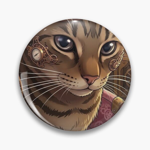 Item preview, Cute Steampunk Adventurer Tabby Cat with Goggles designed and sold by Vyxorea.
