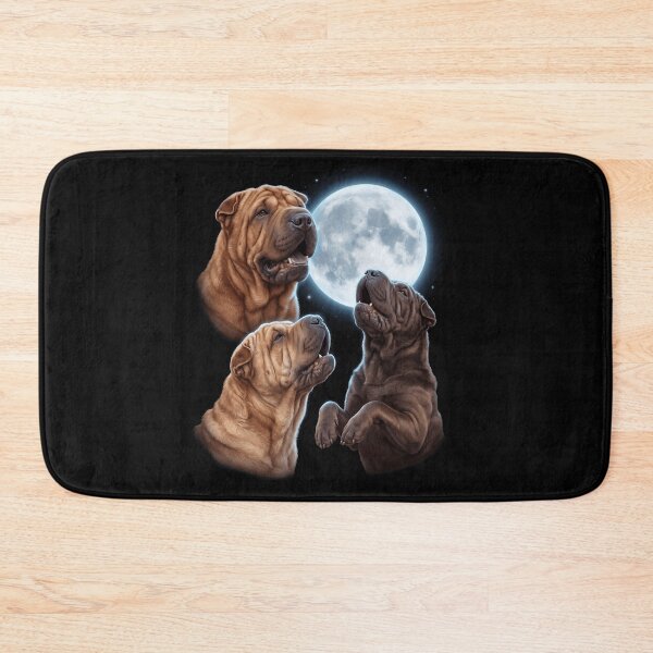 Item preview, Chinese Shar Pei Howling Moon Art Dog Owner designed and sold by TerryConnells.
