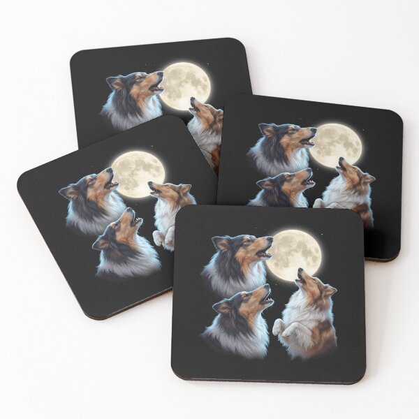 Item preview, Collie Howling Moon Art Dog Owner designed and sold by TerryConnells.