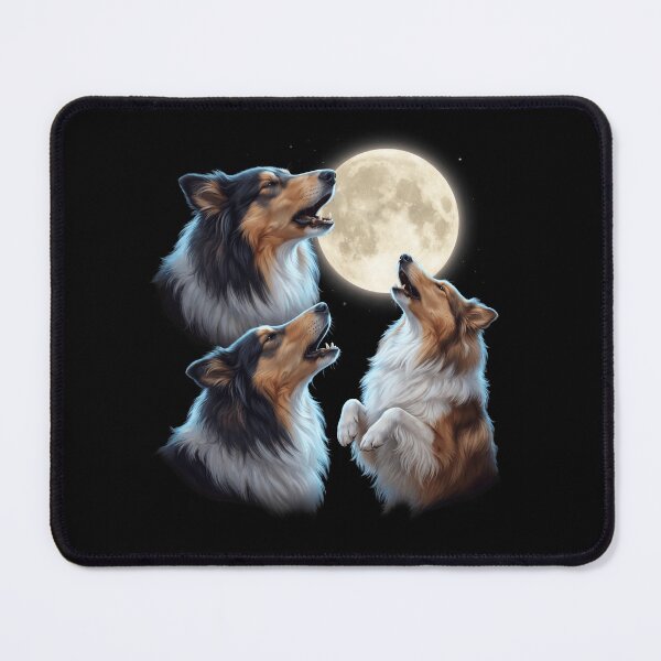 Item preview, Collie Howling Moon Art Dog Owner designed and sold by TerryConnells.