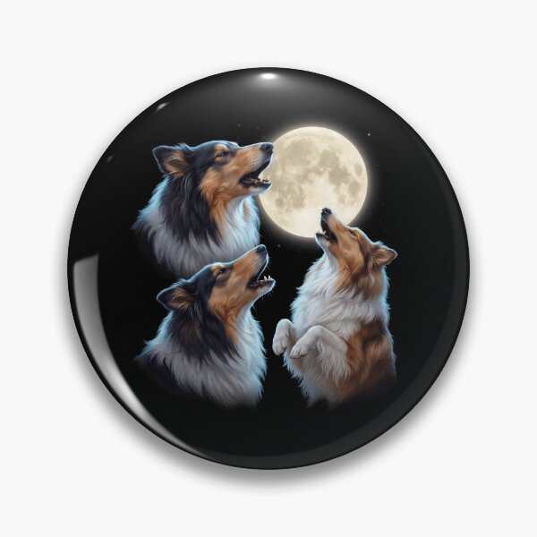 Item preview, Collie Howling Moon Art Dog Owner designed and sold by TerryConnells.