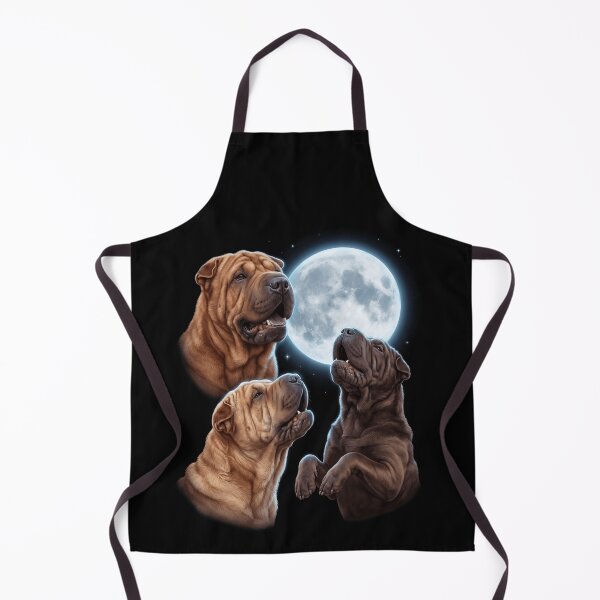 Item preview, Chinese Shar Pei Howling Moon Art Dog Owner designed and sold by TerryConnells.