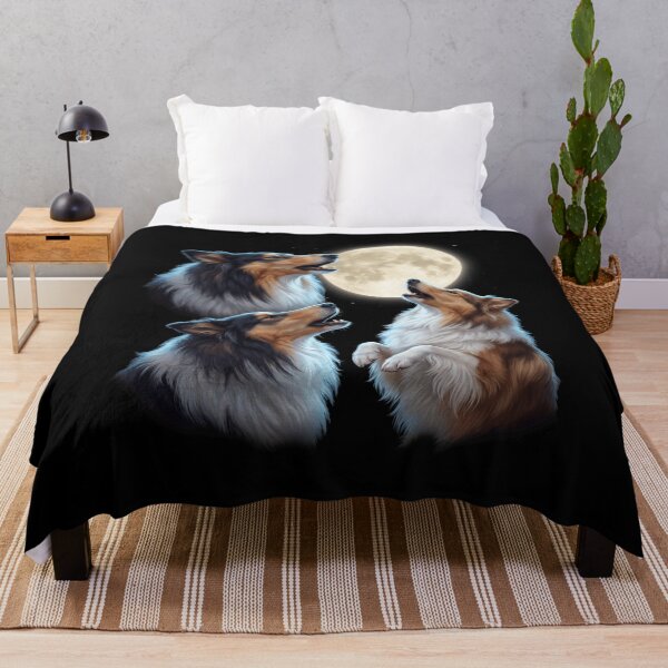 Item preview, Collie Howling Moon Art Dog Owner designed and sold by TerryConnells.
