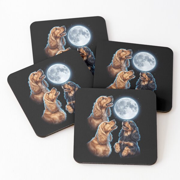 Item preview, Cocker Spaniel Howling Moon Art Dog Owner designed and sold by TerryConnells.