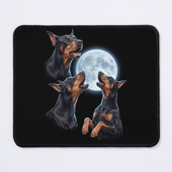 Item preview, Doberman Pinscher Howling Moon Art Dog Owner designed and sold by TerryConnells.