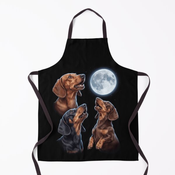 Artikelvorschau, Dackel heult Mond Kunst Hundebesitzer entworfen und verkauft von TerryConnells.