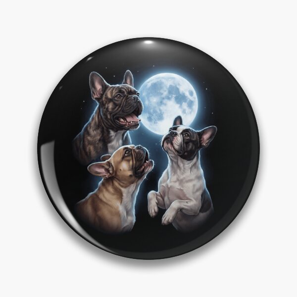 Item preview, French Bulldog Howling Moon Art Dog Owner designed and sold by TerryConnells.