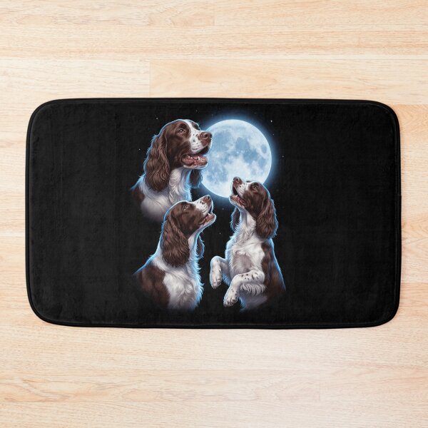 Item preview, English Springer Spaniel Howling Moon Art Dog Owner designed and sold by TerryConnells.