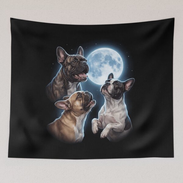 Item preview, French Bulldog Howling Moon Art Dog Owner designed and sold by TerryConnells.