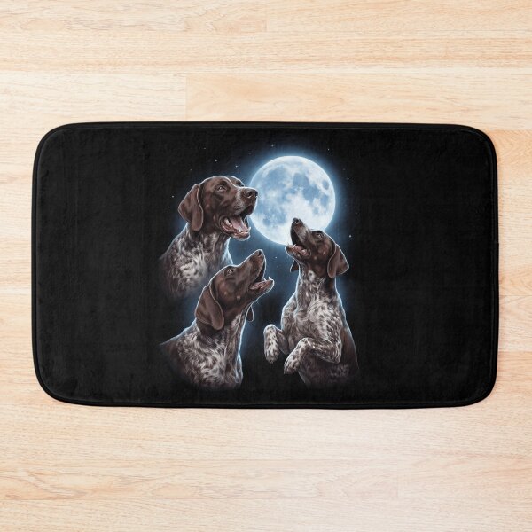 Item preview, German Shorthaired Pointer Howling Moon Art Dog Owner designed and sold by TerryConnells.