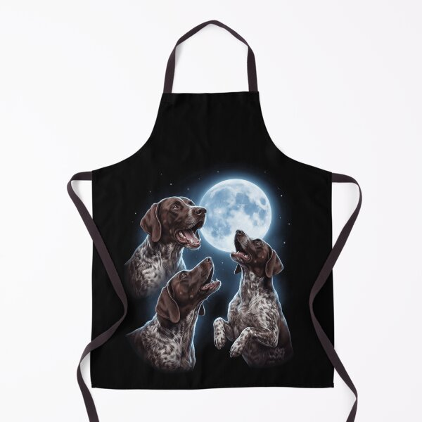 Item preview, German Shorthaired Pointer Howling Moon Art Dog Owner designed and sold by TerryConnells.