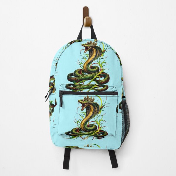 Item preview, King Cobra Crowned – Neon Tribal Snake Art | Dark Fantasy Serpent Design designed and sold by Bhaskar Digital Art.