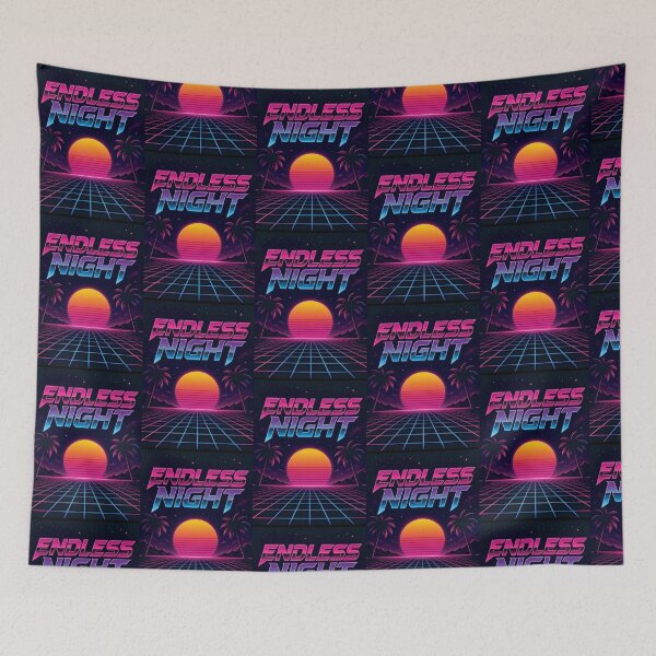 Item preview, Retro Synthwave Shirt | Neon Sunset Vaporwave Tee | 80s Aesthetic Night Design designed and sold by KAYJAY DESIGNS.