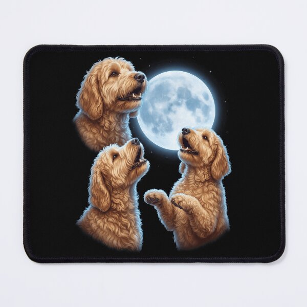 Item preview, Goldendoodle Howling Moon Art Dog Owner designed and sold by TerryConnells.