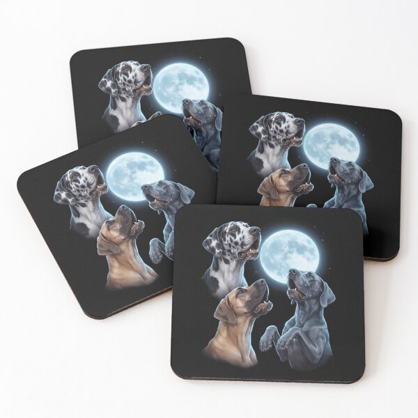 Item preview, Great Dane Howling Moon Art Dog Owner designed and sold by TerryConnells.