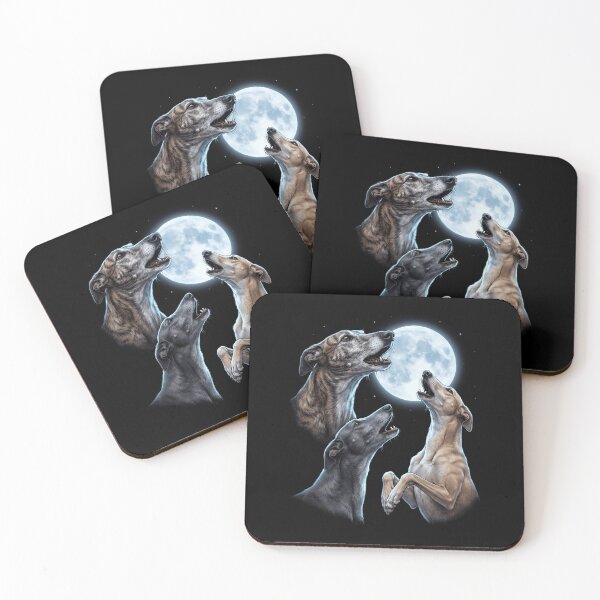Item preview, Greyhound Howling Moon Art Dog Owner designed and sold by TerryConnells.