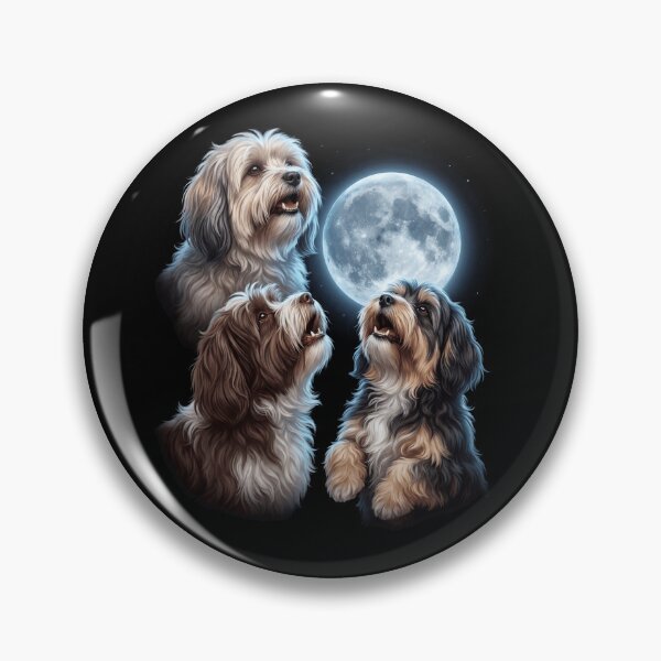 Item preview, Havanese Howling Moon Art Dog Owner designed and sold by TerryConnells.